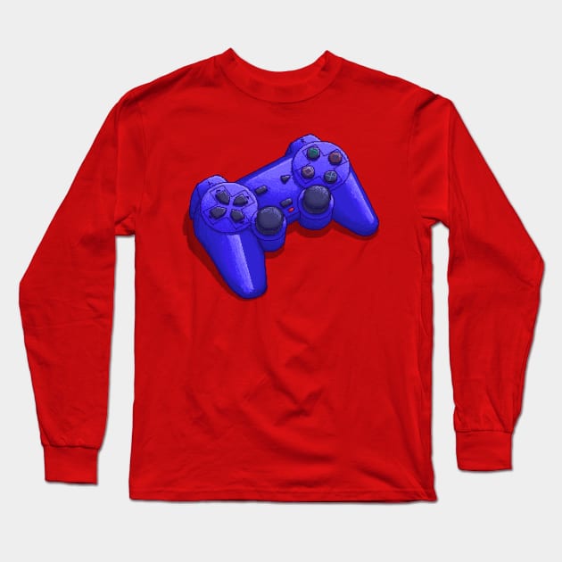 PS2 Controller - Pixel Style Long Sleeve T-Shirt by TheSonicProf